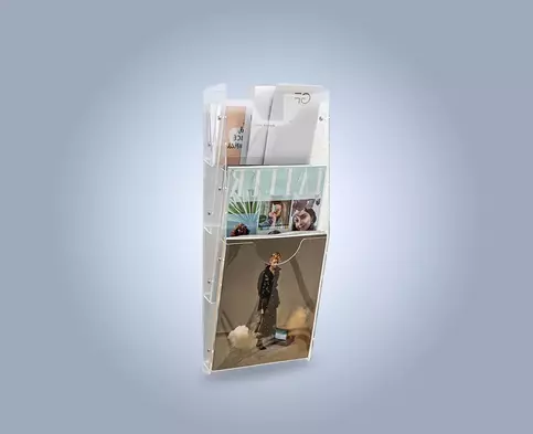 Прозрачный каскад из карманов на 3 отсека