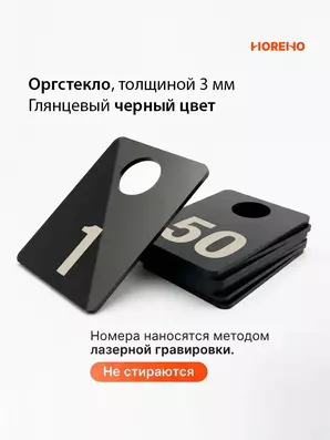 комплект номерков