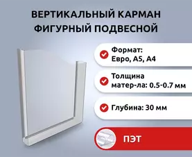 Информационный карман для уголка покупателя