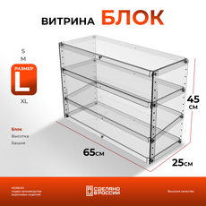 Витрина в форме блока