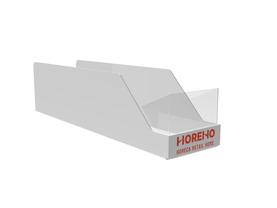 Лоток пластиковый полочный, с логотипом 390х95х100