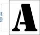 Чертеж трафарета