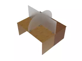 Экран из оргстекла настольный